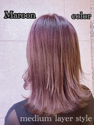 セミロング 新宿/韓国レイヤー/ 顔まわり/メンズヘアのヘアスタイル