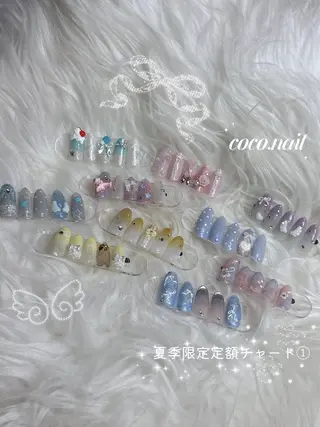 ネイル coco.nail/ y2k/ワンホンのネイルデザイン