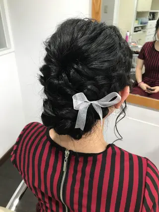 ヘアアレンジ ヘアセット☆ 髪質改善カラー☆まいのヘアスタイル