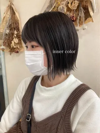 ショート カラー 初めてのショート お任せください✂️のヘアスタイル