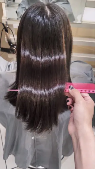 ロング 💖大人韓国ヘア💖 韓国艶カラー【銀座】のヘアスタイル