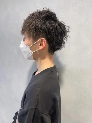 パーマ メンズ 唐澤 千尋のヘアスタイル