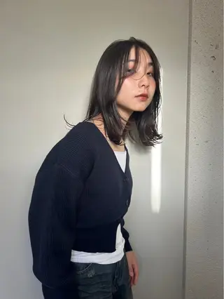 ミディアム 透明感ダブルカラー/ 諸岡ひばりのヘアスタイル