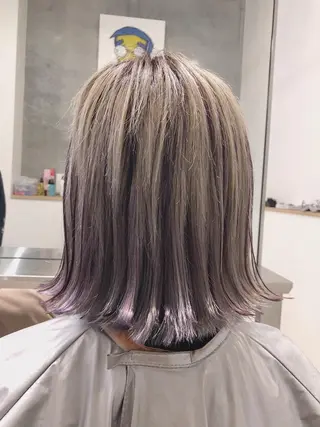 ショート カラー ヘアアレンジ 🦋美髪／エクステ 🦋アベイクミのヘアスタイル