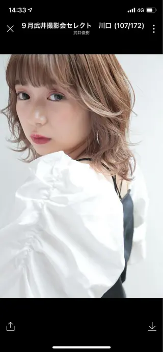 ミディアム 💖レイヤー×美髪 💖momoのヘアスタイル