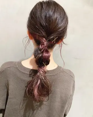 セミロング カラー ヘアアレンジ 優作 〜圧倒的信頼〜のヘアスタイル