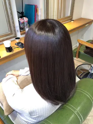 セミロング 髪質改善韓国レイヤー カット内田智大のヘアスタイル