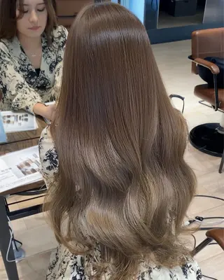 ロング カラー ヘアアレンジ 顔周り&ミディアム 特化/池袋/kokiのヘアスタイル