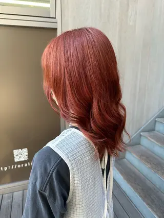 セミロング カラー 似合わせレイヤー 海外風レイヤーmioのヘアスタイル