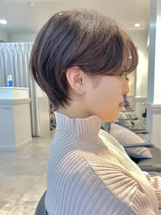 ショート カラー 山下夕月 ショート🫧ボブのヘアスタイル