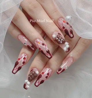 ネイル HANA 長さだしのネイルデザイン