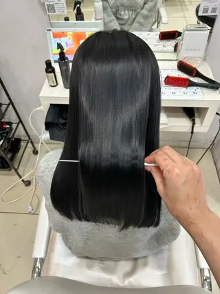 セミロング 【髪質改善カラー】 瀧田嵐士🇰🇷のヘアスタイル