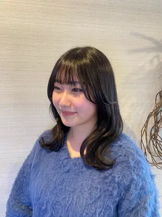 セミロング ‎🤍透明感カラー 【仙川】セリナ‎🤍のヘアスタイル