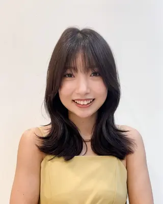 ミディアム カラー ミタニ/髪質改善 /レイヤーカットのヘアスタイル