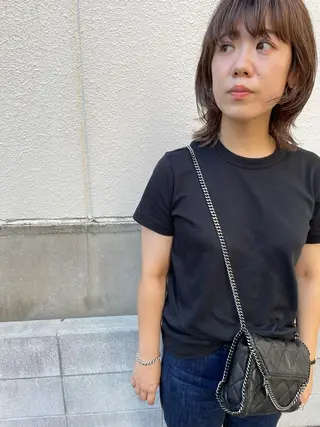 セミロング さの あやねのヘアスタイル