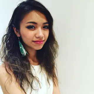 ロング カラー パーマ ヘアアレンジ 浅沼 美歩のヘアスタイル