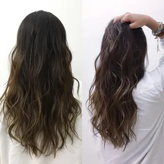ロング カラー ブリーチカラー/ 岩破瑞希のヘアスタイル