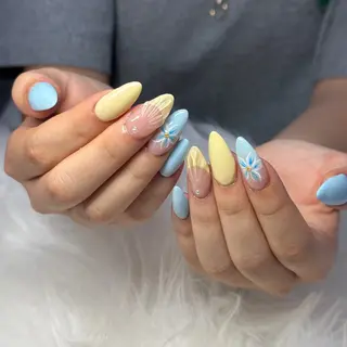 ネイル hami🎀うかん 🎀チップ長さ出しのネイルデザイン