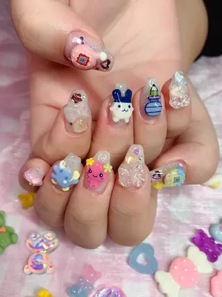 ネイル シェアサロンLei.g(レイジー)所属・3Dアートネイル💗 都築レナのネイルデザイン