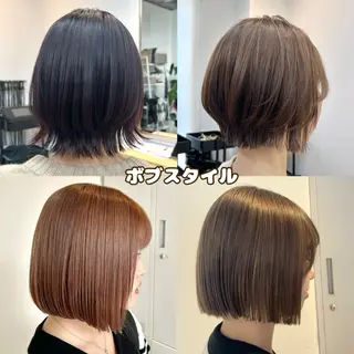 ミディアム カラー 艶カラー/レイヤー/ ハイトーン/まなみのヘアスタイル