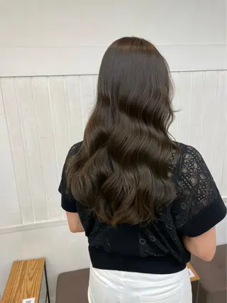 ロング カラー パーマ N° +aero 横浜のヘアスタイル