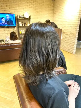ミディアム 髪質改善 ヒデのヘアスタイル