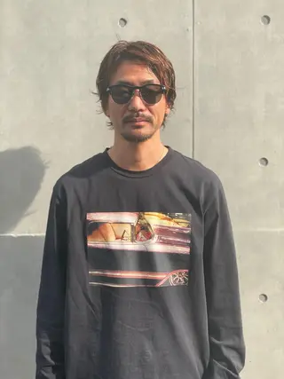 ショート カラー パーマ ヘアアレンジ メンズ キッズ ネイル マツエク・マツパ 中元 淳のヘアスタイル