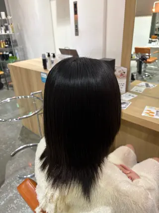 ミディアム 🌟髪質改善/透明感 /艶カラー🌟羽立のヘアスタイル