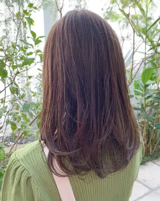 カラー 透明感/オリーブ/ グレージュ/YUKAのヘアスタイル