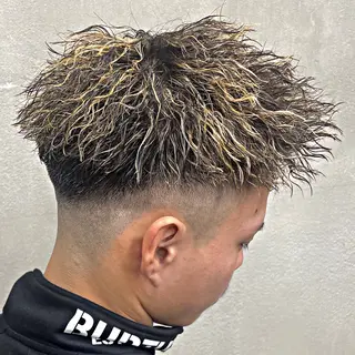 カラー パーマ メンズ 💈メッシュパーマ 特化💈ユウマ💈のヘアスタイル