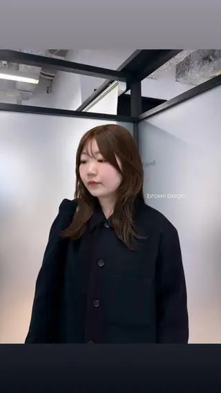 セミロング カラー salowin JIYUGAOKA所属・マンツーマン半個室 tamuraのヘアスタイル