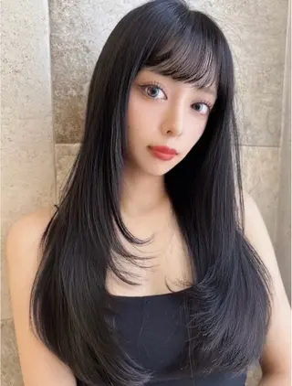 セミロング カラー レイヤーカット/髪質 改善/矯正🤍吉田のヘアスタイル