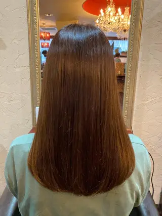 ロング カラー 馬場 百合恵のヘアスタイル