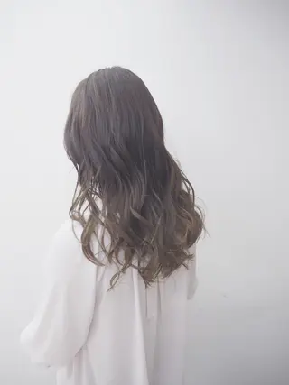 セミロング カラー 永岡 鉄平のヘアスタイル