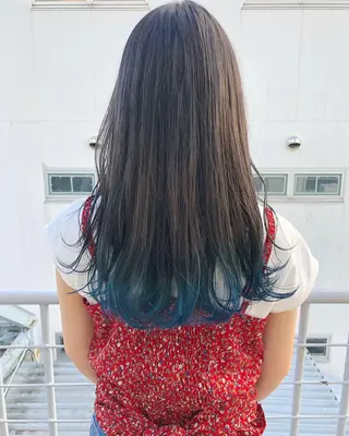 ロング カラー ヘアアレンジ 【池袋/スパイキー ショート】ⓝⓘⓜⓤのヘアスタイル