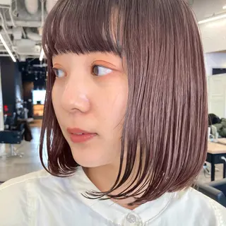 ショート カラー 暖色/艶髪/ボブ/ ショート/Ayaのヘアスタイル