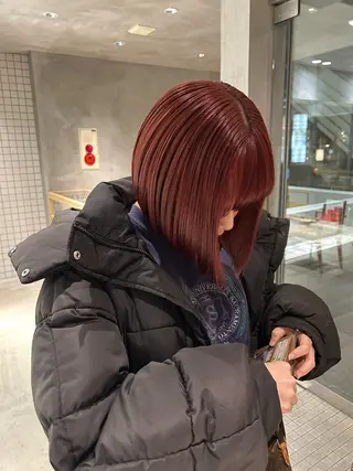 ショート カラー 馬場 菜乃夏のヘアスタイル