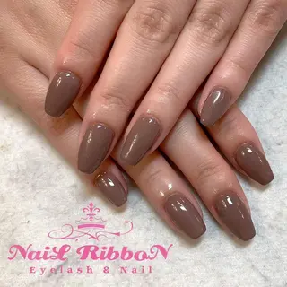 ネイル ネイルリボン 受付スタッフのネイルデザイン