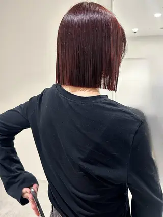 ミディアム カラー 👔ボブ﹨似合 わせパーマ🩳ももかのヘアスタイル