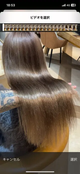 ロング カラー 大西 天使のヘアスタイル