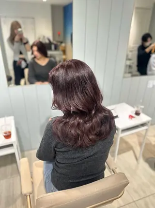 セミロング カラー 韓国ヘア/髪質改善 /natsuki🧸のヘアスタイル