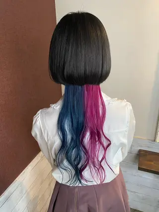 ロング カラー ヘアアレンジ アイラッシュ/美容室 個室/瀬戸 一菜のヘアスタイル