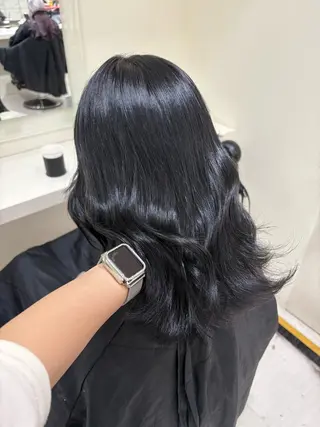 セミロング カラー ヘアアレンジ 💟RINNA 艶カラー💟のヘアスタイル