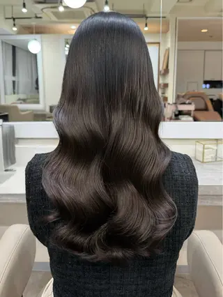 ロング パーマ 韓国風パーマ/ヘア セット/店長みづきのヘアスタイル