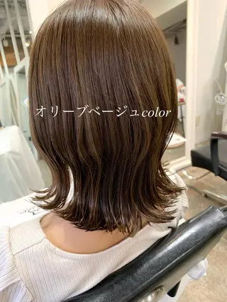 ミディアム 似合わせレイヤー カット/KANNAのヘアスタイル