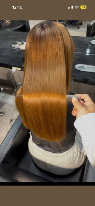 ロング 溝渕朋也 /髪質改善ストレートのヘアスタイル