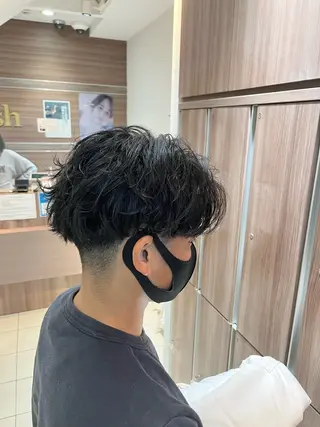 パーマ メンズ 佐々木 拓海のヘアスタイル