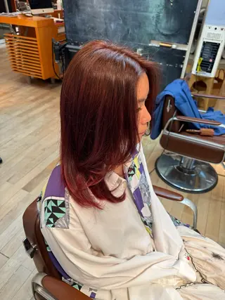 セミロング カラー Rucy's  鶴見店所属・松並 直のヘアスタイル