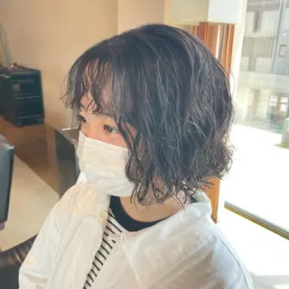 ショート パーマ ショート・ボブ 中村俊哉のヘアスタイル