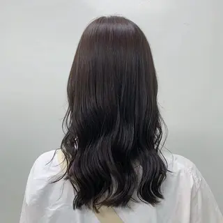 セミロング カラー 中島 由理菜のヘアスタイル